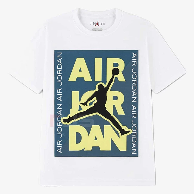 ДЕТСКА ТЕНИСКА ЗА МОМЧЕ NIKE 95F495-001 JORDAN HBR CITY TEE БЯЛА