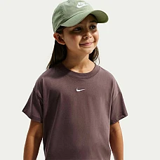 ДЕТСКА ТЕНИСКА ЗА МОМИЧЕ NIKE FZ5559-502 NSW TEE BOXY ESSNTL LBR КАФЯВА