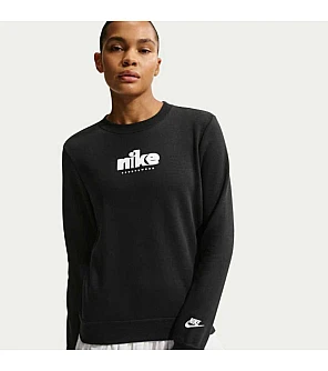ДАМСКА БЛУЗА NIKE IF0224-010 NSW CLUB FLC STD GX CREW ЧЕРНА