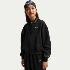 ДЕТСКО ГОРНИЩЕ ЗА МОМИЧЕ NIKE IF1712-010 NSW FLC JKT DANCE ЧЕРНО