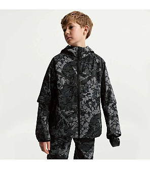 ДЕТСКО ГОРНИЩЕ ЗА МОМЧЕ NIKE IF2828-010 NSW TCH WVN FZ AOP ЧЕРНО