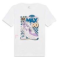 ДЕТСКА ТЕНИСКА ЗА МОМЧЕ NIKE II0448-100 NSW TEE AIR MAX 90 БЯЛА