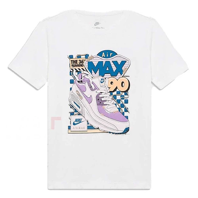 ДЕТСКА ТЕНИСКА ЗА МОМЧЕ NIKE II0448-100 NSW TEE AIR MAX 90 БЯЛА