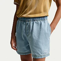ДЕТСКИ КЪСИ ПАНТАЛОНИ ЗА МОМИЧЕ NIKE IF2307-436 NSW DENIM SHORT СВЕТЛОСИНИ