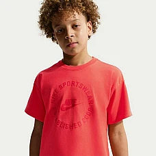 ДЕТСКА ТЕНИСКА ЗА МОМЧЕ NIKE II0624-696 NSW TEE COLLECTION ЧЕРВЕНА