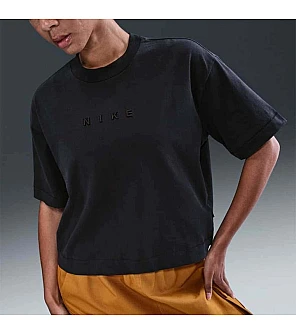 ДАМСКА ТЕНИСКА NIKE HV4955-010 NSW LUXE SS TEE BOXY ЧЕРНА