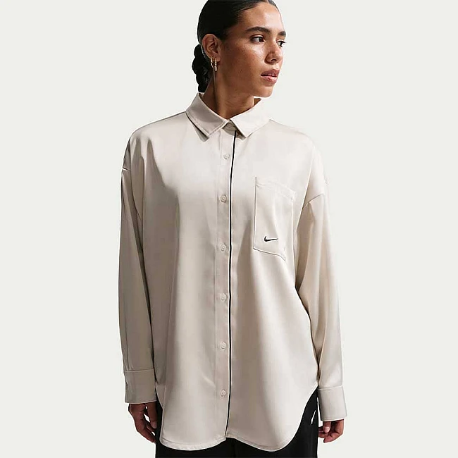 ДАМСКО ГОРНИЩЕ NIKE IM0575-072 NSW OFFLN WVN STN LS TOP БЕЖОВО