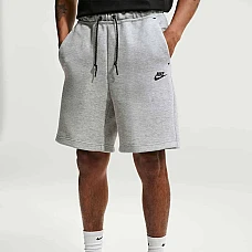 МЪЖКИ КЪСИ ПАНТАЛОНИ NIKE IM0693-063 TECH FLC SHORT СИВИ