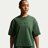 ДАМСКА ТЕНИСКА NIKE HV4955-323 NSW LUXE SS TEE BOXY ЗЕЛЕНА