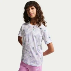 ДЕТСКА ТЕНИСКА ЗА МОМЧЕ NIKE II0458-100 NSW TEE HBR AOP БЯЛА