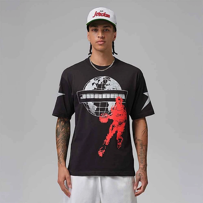МЪЖКА ТЕНИСКА NIKE IQ0782-045 JORDAN STAR GFX SS CREW ЧЕРНА