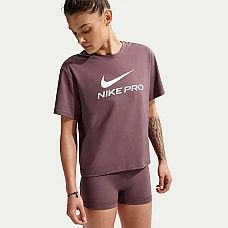 ДАМСКA ТЕНИСКА NIKE IQ0820-502 DF 365 SS LOOSE TOP КАФЯВА