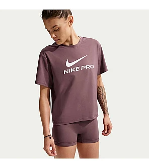 ДАМСКA ТЕНИСКА NIKE IQ0820-502 DF 365 SS LOOSE TOP КАФЯВА