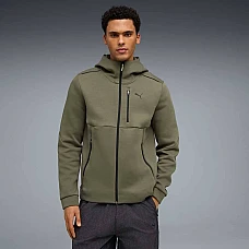 МЪЖКО ГОРНИЩЕ PUMA 63441581 PUMATECH FULL-ZIP HOODIE DK ЗЕЛЕНО