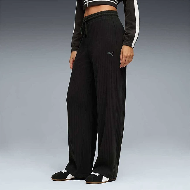 ДАМСКО ДОЛНИЩЕ PUMA 69328401 HER COMFORT HIGH-WAIST WIDE ЧЕРНО
