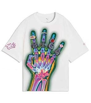 ДАМСКА ТЕНИСКА PUMA 63565101 FLAU JAE GRAPHIC TEE БЯЛА