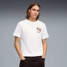 МЪЖКА ТЕНИСКА PUMA 69177602 GRAPHIC VARSITY TEE БЯЛА