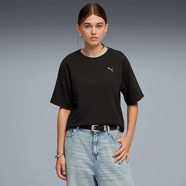 ДАМСКА ТЕНИСКА PUMA 69181301 ESS ELEVATED RELAXED TEE ЧЕРНА