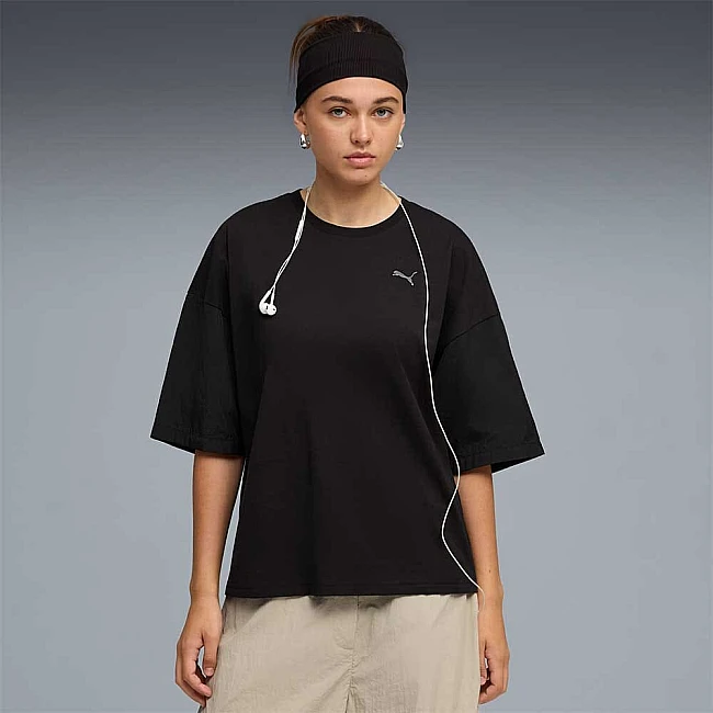 ДАМСКА ТЕНИСКА PUMA 69188301 HER OVERSIZED TEE ЧЕРНА
