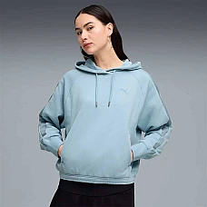 ДАМСКИ СУИТШЪРТ PUMA 69188647 HER OVERSIZED HOODIE СВЕТЛОСИНЬО