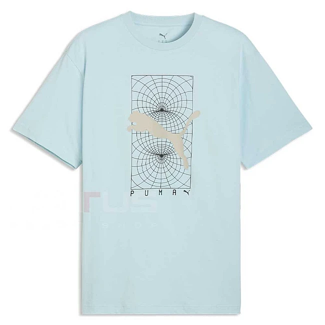 МЪЖКА ТЕНИСКА PUMA 69223348 PUMATECH RELAXED GRAPHIC TEE СВЕТЛОСИНЯ