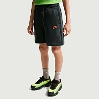 ДЕТСКИ КЪСИ ПАНТАЛОНИ ЗА МОМЧЕ NIKE HV1196-061 NSW TCH FLC SHORT PD ТЪМНОСИВИ