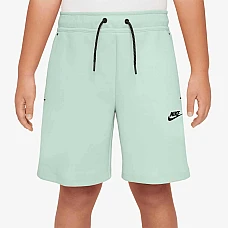 ДЕТСКИ КЪСИ ПАНТАЛОНИ ЗА МОМЧЕ NIKE HV1196-394 NSW TCH FLC SHORT PD БЛЕДОЗЕЛЕНИ