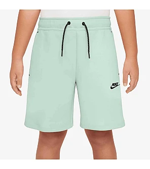 ДЕТСКИ КЪСИ ПАНТАЛОНИ ЗА МОМЧЕ NIKE HV1196-394 NSW TCH FLC SHORT PD БЛЕДОЗЕЛЕНИ