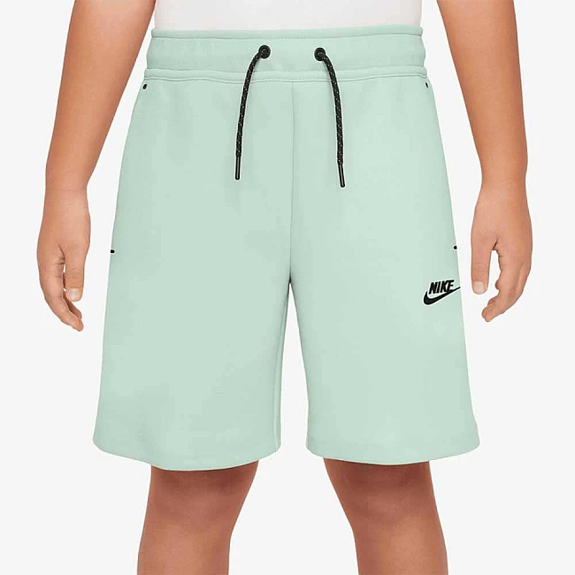 ДЕТСКИ КЪСИ ПАНТАЛОНИ ЗА МОМЧЕ NIKE HV1196-394 NSW TCH FLC SHORT PD БЛЕДОЗЕЛЕНИ