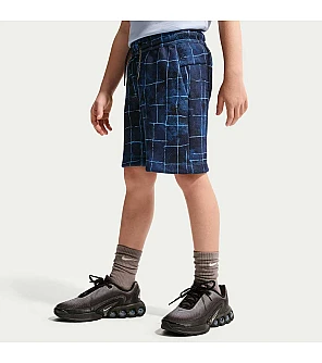 ДЕТСКИ КЪСИ ПАНТАЛОНИ ЗА МОМЧЕ NIKE IF2838-402 NSW TCH FLC SHORT AOP СИНИ