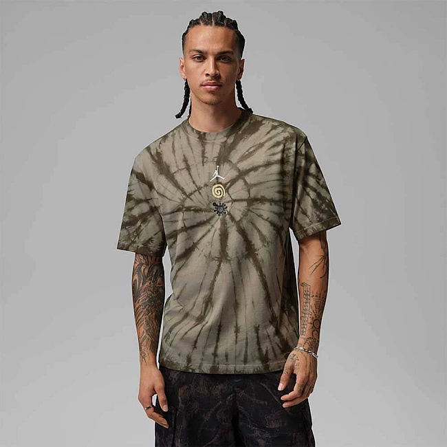 МЪЖКА ТЕНИСКА NIKE IF3157-247 JORDAN BRK TIE DYE FEST SS CRW КАФЯВА