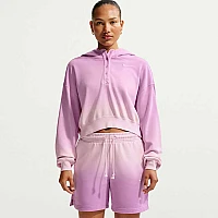 ДАМСКИ СУИТШЪРТ NIKE IF7372-663 NSW PHNX FLC OS HNLY DIP HDY РОЗОВ