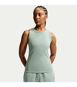 ДАМСКИ ПОТНИК NIKE IH7956-006 NSW RIB TIGHT TANK ЗЕЛЕН