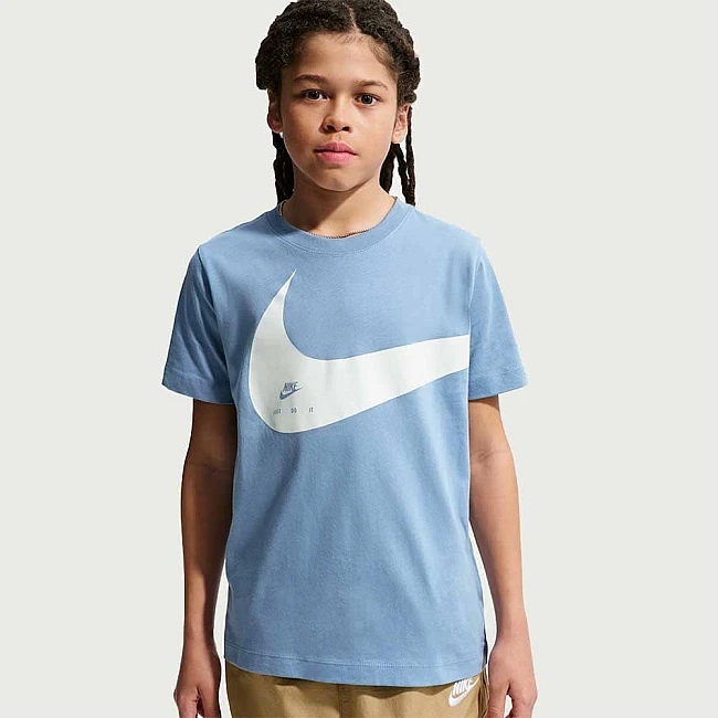 ДЕТСКА ТЕНИСКА ЗА МОМЧЕ NIKE II9943-486 NSW TEE CLUB ENERGY S26 СИНЯ