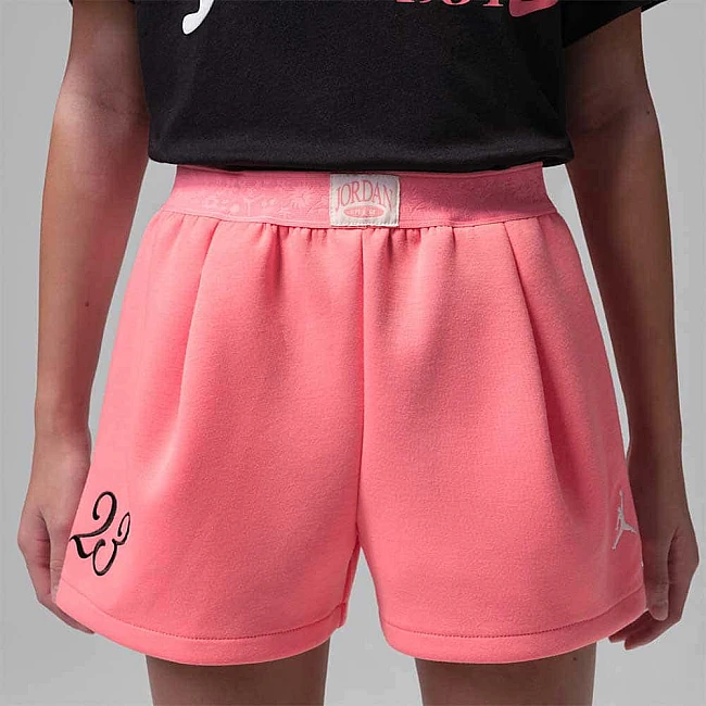 ДЕТСКИ КЪСИ ПАНТАЛОНИ ЗА МОМИЧЕ NIKE 45F624-AB3 JORDAN FLOWER OF FRIENDSHIP SHORT КОРАЛОВИ