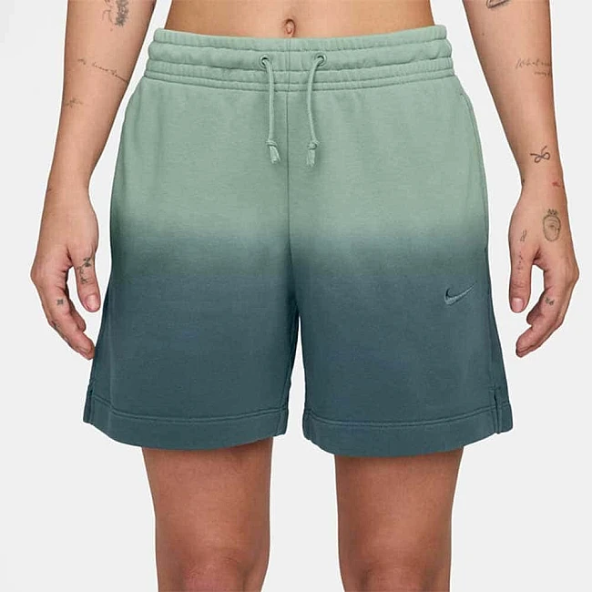 ДАМСКИ КЪСИ ПАНТАЛОНИ NIKE IF7370-006 NSW PHNX FLC MR DIP SHORT ЗЕЛЕНИ