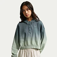 ДАМСКИ СУИТШЪРТ NIKE IF7372-006 NSW PHNX FLC OS HNLY DIP HDY ЗЕЛЕН