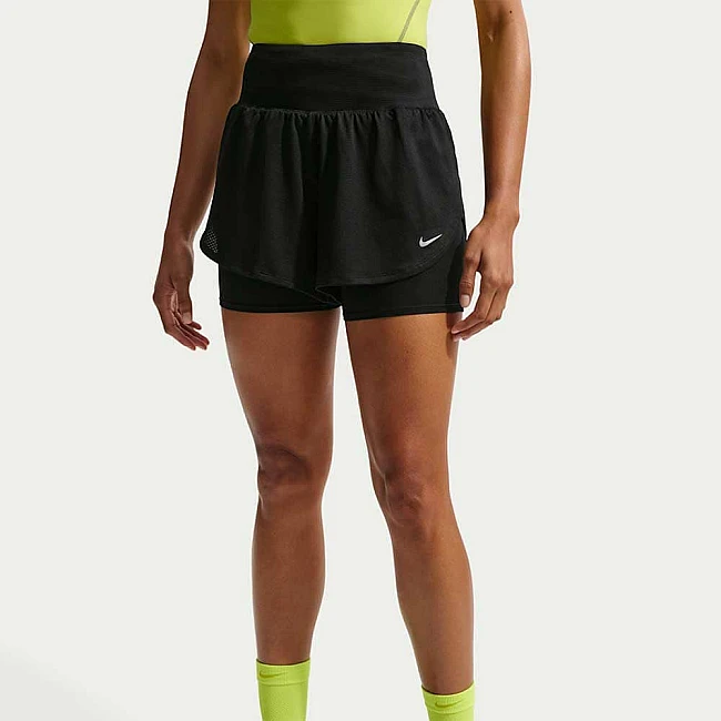 ДАМСКИ КЪСИ ПАНТАЛОНИ NIKE IF7518-010 FLOW MSH DF 2N1 SHRT ЧЕРНИ
