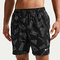 МЪЖКИ ПЛУВНИ ШОРТИ NIKE NESSG551-001 5IN BREAKER AOP TOSSED LOGO ЧЕРНИ
