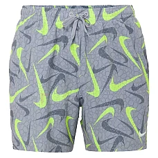 МЪЖКИ ПЛУВНИ ШОРТИ NIKE NESSG551-054 5IN BREAKER AOP TOSSED LOGO СИВИ