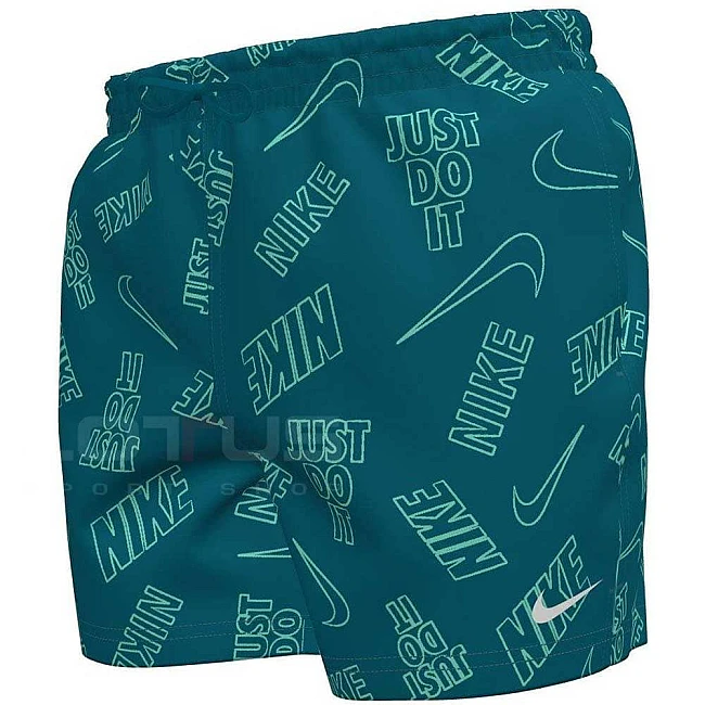 МЪЖКИ ПЛУВНИ ШОРТИ NIKE NESSG551-448 5IN BREAKER AOP TOSSED LOGO СИНЬО-ЗЕЛЕНИ