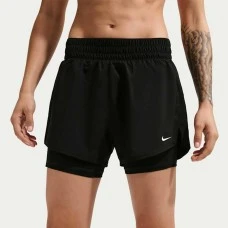 ДАМСКИ КЪСИ ПАНТАЛОНИ NIKE DX6016-011 ONE DF HR 3IN 2N1 SHORT ЧЕРНИ