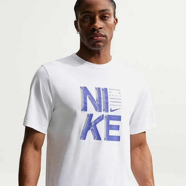 МЪЖКА ТЕНИСКА NIKE IF2778-100 DF HYVERSE GFX FILL SS БЯЛА