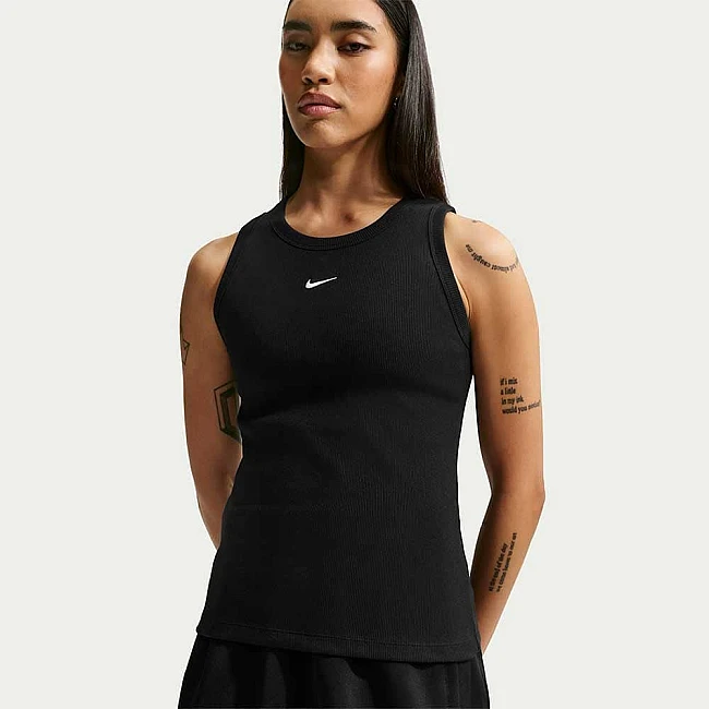 ДАМСКИ ПОТНИК NIKE IH7956-010 NSW RIB TIGHT TANK ЧЕРЕН