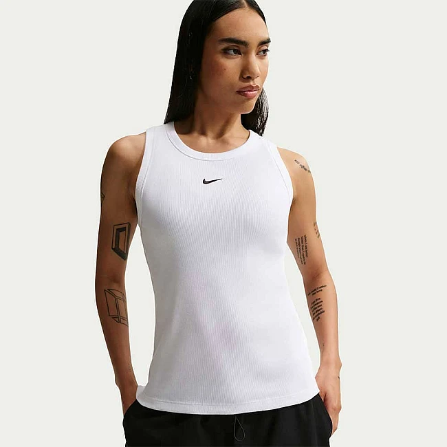 ДАМСКИ ПОТНИК NIKE IH7956-100 NSW RIB TIGHT TANK БЯЛ