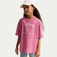 ДЕТСКА ТЕНИСКА ЗА МОМИЧЕ NIKE II4090-641 NSW TEE OVERSIZED GFX РОЗОВА