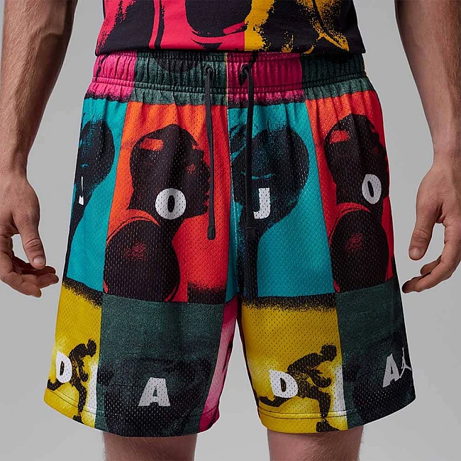 МЪЖКИ КЪСИ ПАНТАЛОНИ NIKE IO4797-100 JORDAN BRK MESH AOP SHORT ЗЕЛЕНИ
