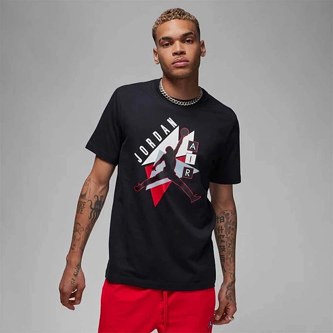 МЪЖКА ТЕНИСКА NIKE FD7031-010 JORDAN BRAND GFX SS CREW3 ЧЕРНА