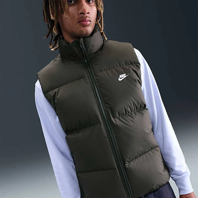 МЪЖКИ ЕЛЕК NIKE IB2977-355 TF CLUB PUFFER VEST 650 ТЪМНОЗЕЛЕН