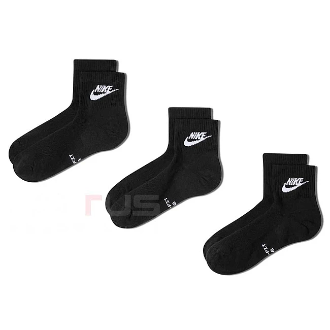 ЧОРАПИ NIKE IH8523-902 ED ELVD ANK 3P FUTRA ЧЕРНИ